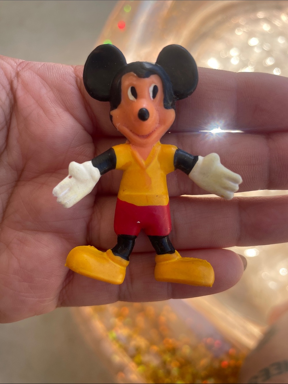 Bendable Mickey Mouse Figurine Toy